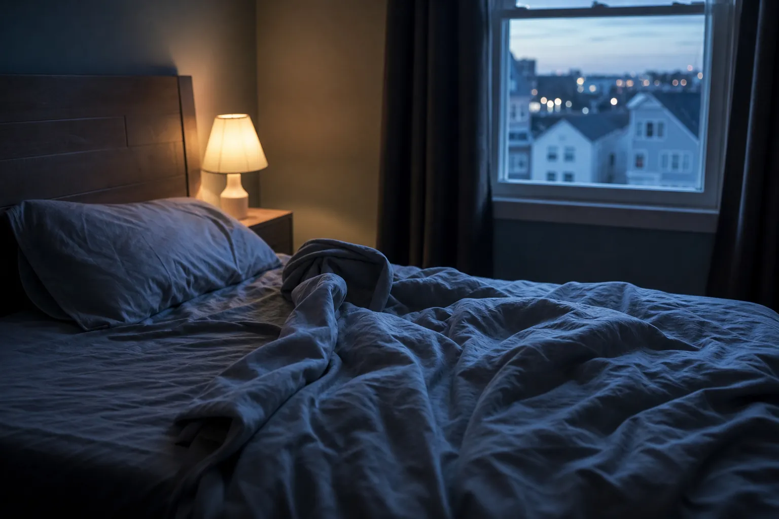 Editorial illustration of Look for changes in the sleep problem itself in Massachusetts