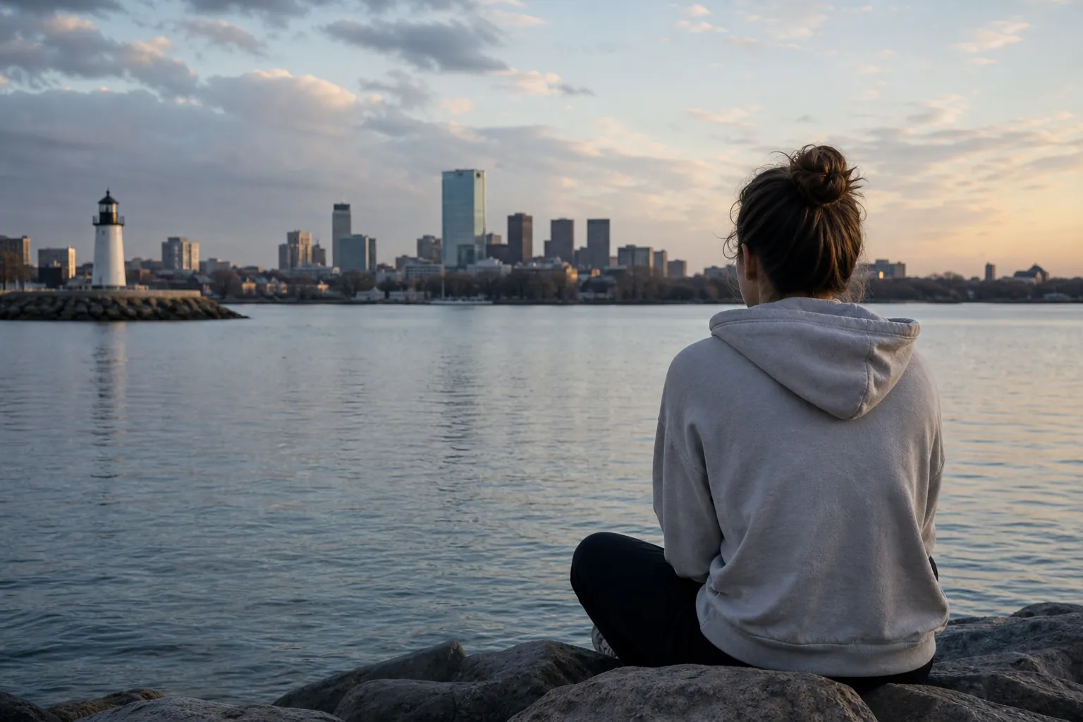 Editorial illustration of Why depression treatment length varies in Massachusetts