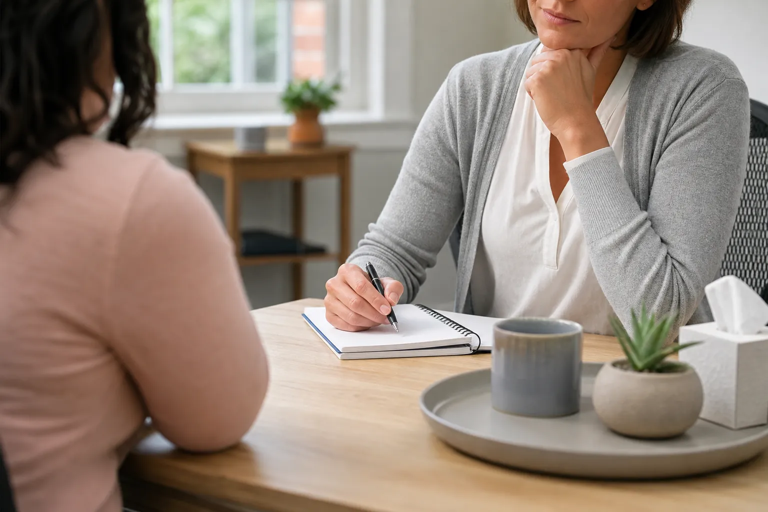 Editorial illustration of How clinicians consider binge eating disorder medication in Massachusetts