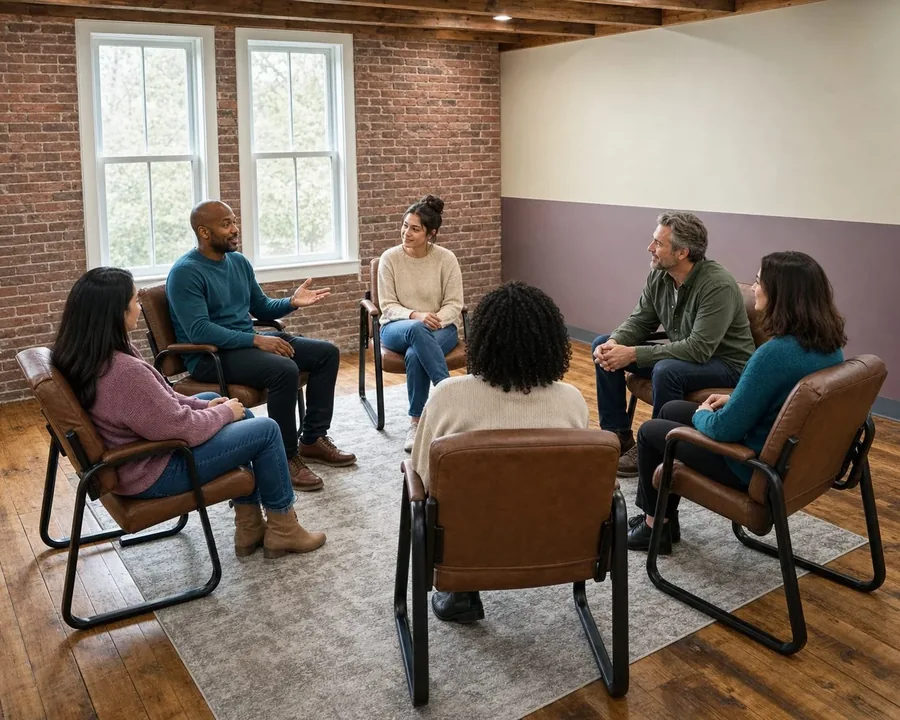 depression after hospital discharge in MA: illustrative group conversation
