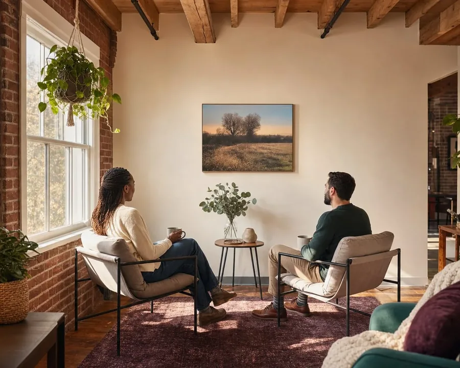 Group therapy for Fall River, MA adults: illustrative quiet setting