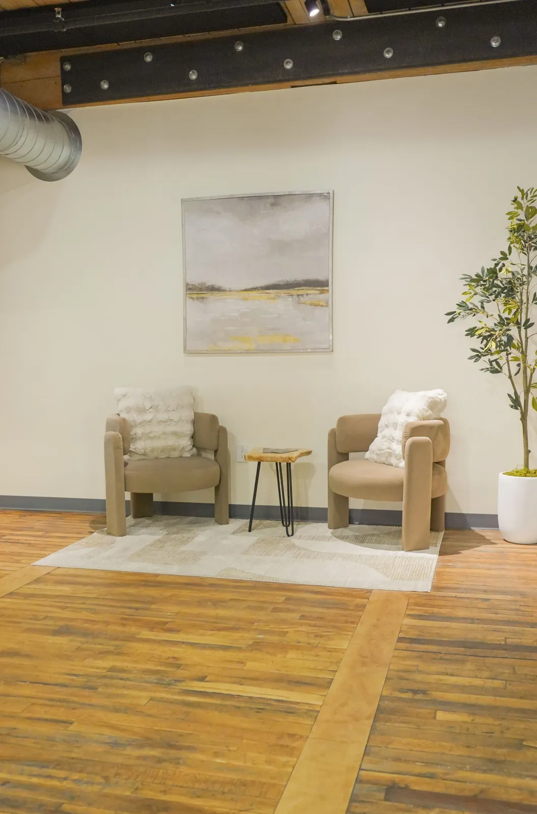 Private therapy room at MVBH's historic Mill 77 building in Amesbury Massachusetts for dual diagnosis treatment